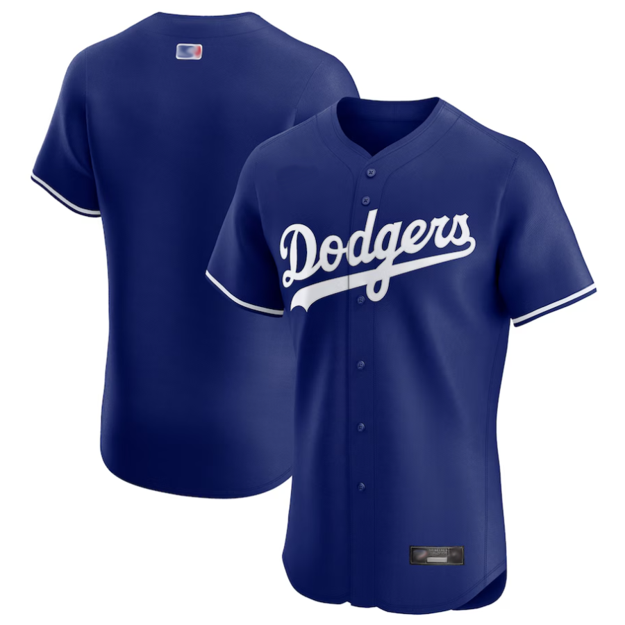 LA.Dodgers Blank Player Royal Elite Baseball Jerseys