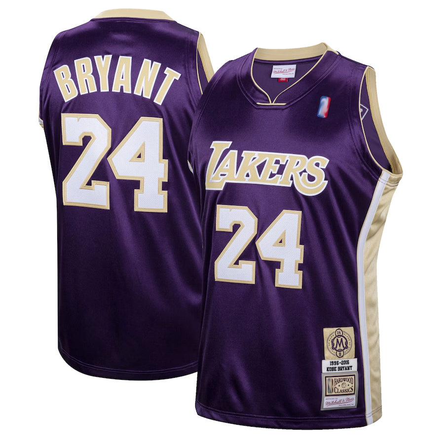 LA.Lakers #24 Kobe Bryant Player Mitchell & Ness Purple Hall of Fame Class Classics Basketball Jerseys