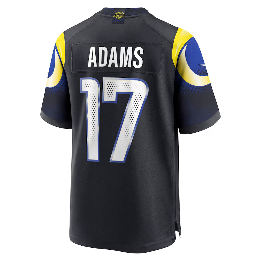 LA.Rams #17 Davante Adams Player Midnight Blue Rivalries Collection Game Football Jerseys