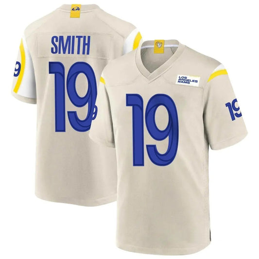 LA.Rams #19 Xavier Smith Player Bone Home Game Football Jerseys