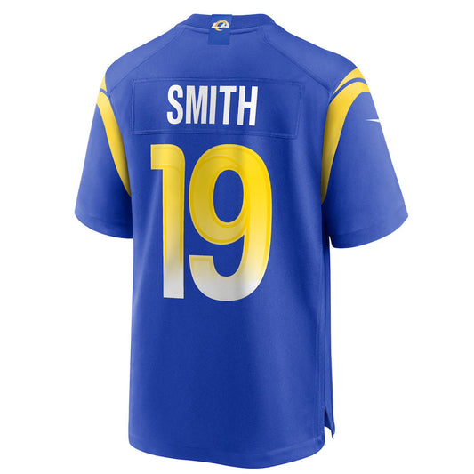LA.Rams #19 Xavier Smith Player Royal Home Game Football Jerseys