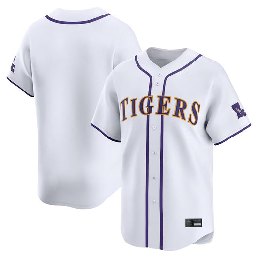 LSU Tigers Blank Player White Limited Home Wordmark College Jerseys