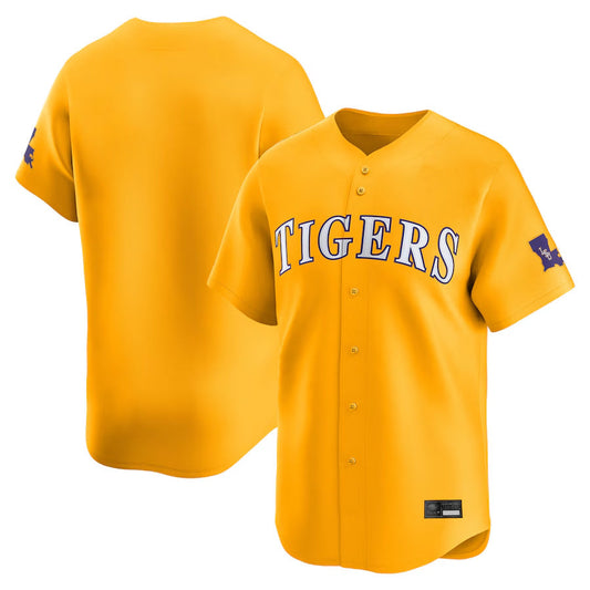 LSU Tigers Blank Plyaer Gold College Jerseys - Limited Baseball Jerseys