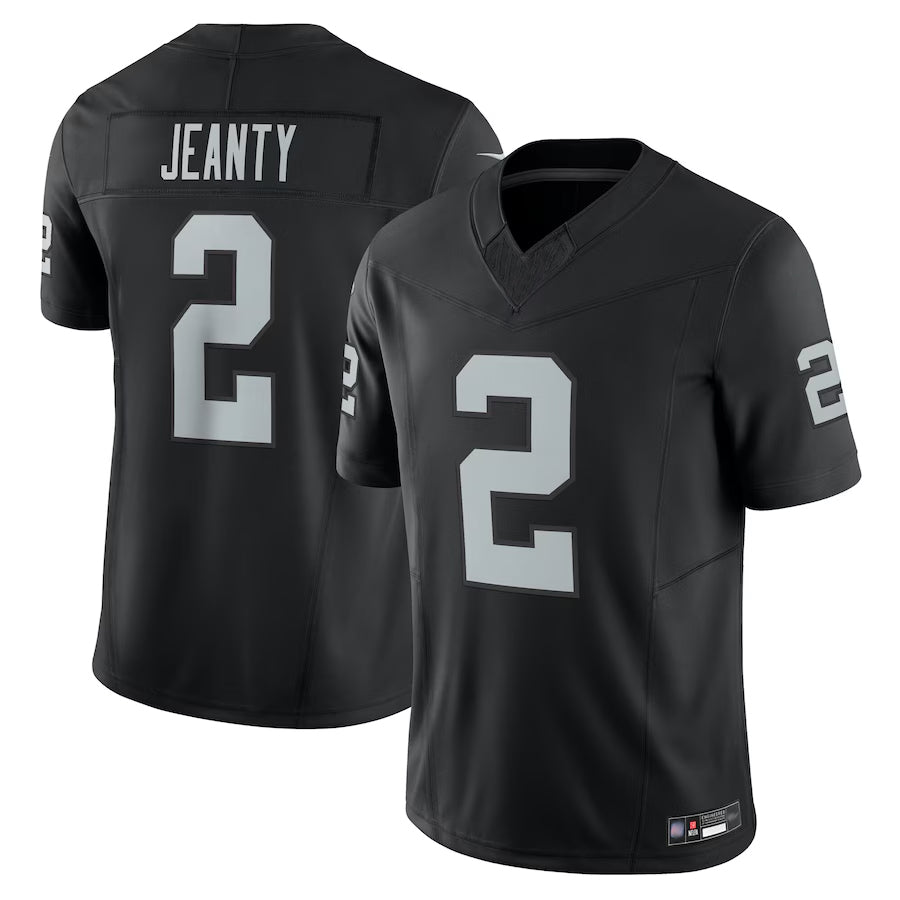 LV.Raiders #2 Ashton Jeanty Player Black Home Limited Football Jerseys
