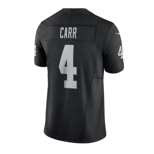 #4 Derek Carr Player LV.Raiders Black Vapor F.U.S.E. Limited Football Jerseys