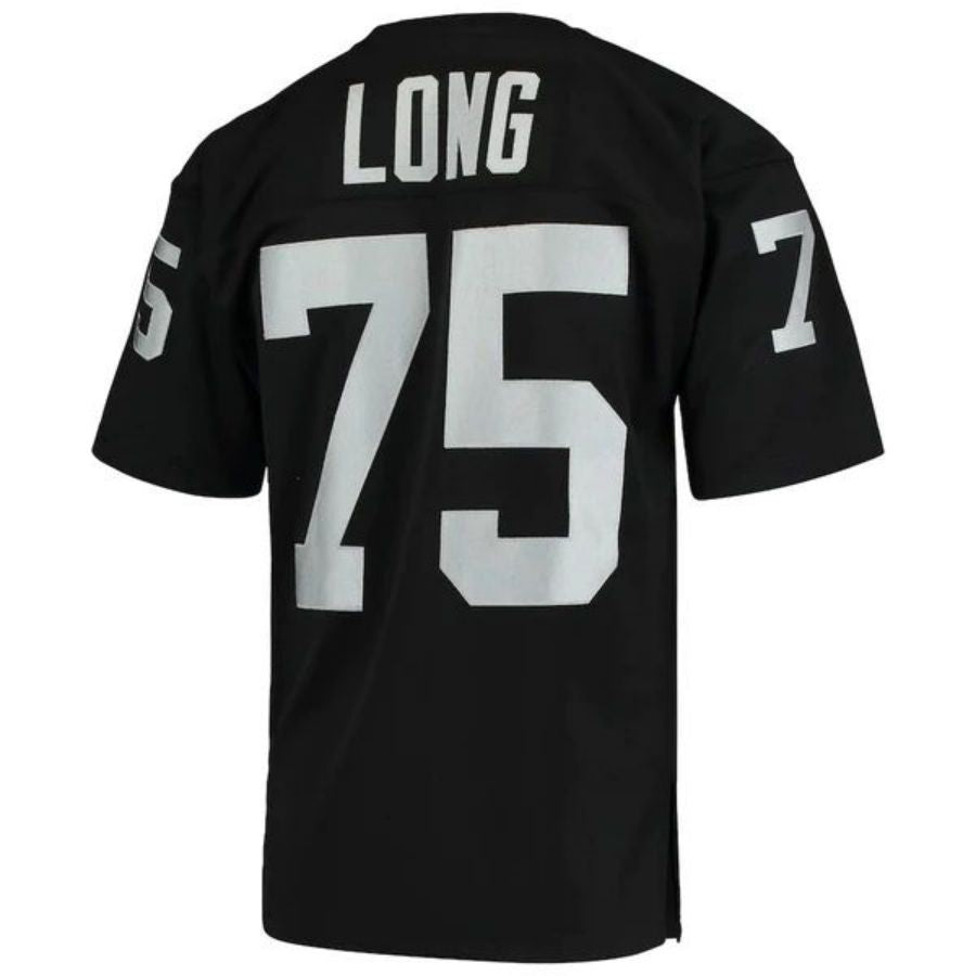 LV. Raiders #75 Howie Long Player Black 1983 Authentic Throwback Retired Football Jerseys