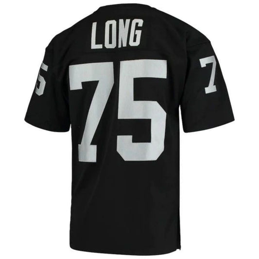 LV. Raiders #75 Howie Long Player Black 1983 Authentic Throwback Retired Football Jerseys