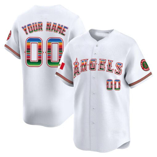 Custom LA.Angels Mexico Vapor Premier Limited Stitched Baseball Jerseys