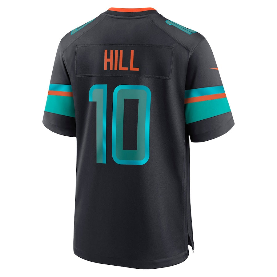 M.Dolphins #10 Tyreek Hill Player Blue Rivalries Collection Game Football Jerseys