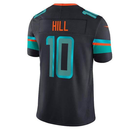 M.Dolphins #10 Tyreek Hill Player Blue Rivalries Collection Vapor Limited Football Jerseys