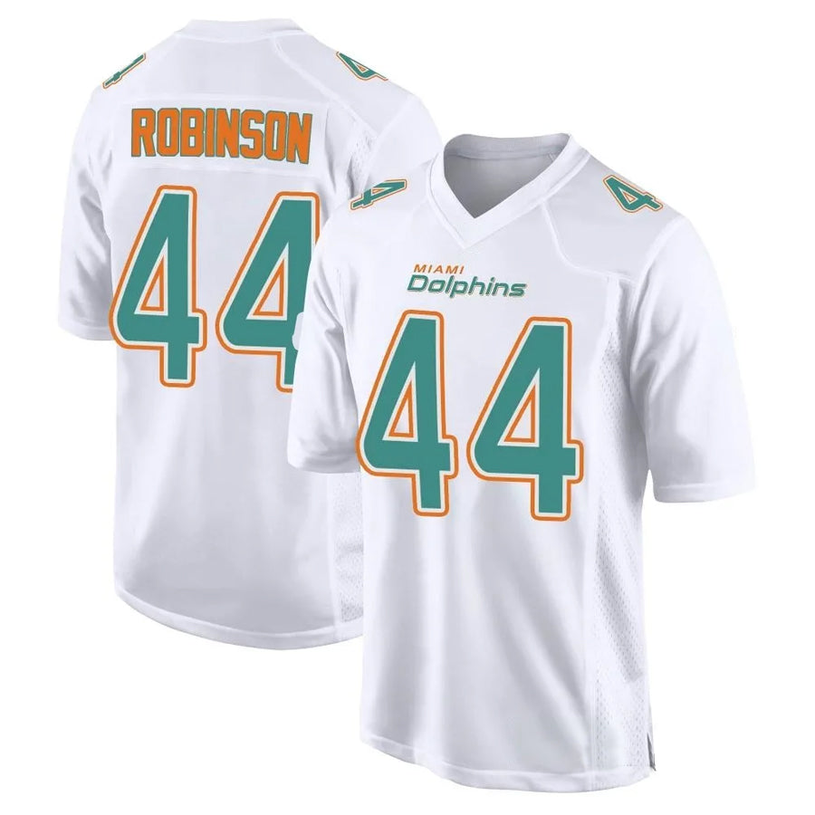 M.Dolphins #44 Chop Robinson Player White Foshion Elite Football Jerseys
