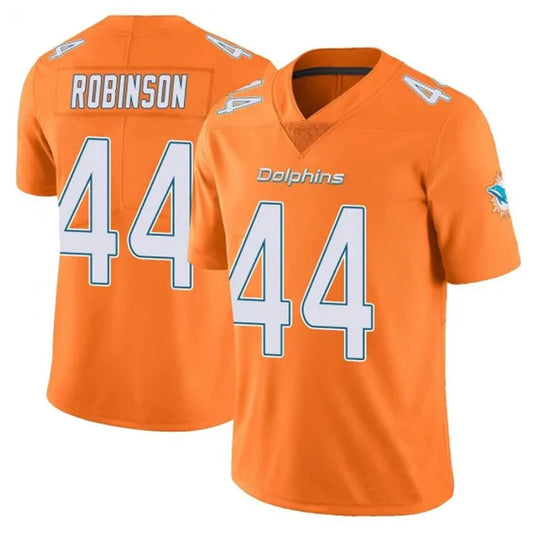M.Dolphins #44 Chop Robinson Player White Orange Vapor Limited Football Jerseys