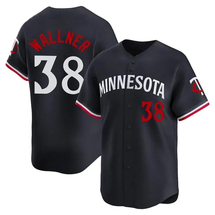 M.Twins #38 Matt Wallner Player Black Home Limited Baseball Jerseys