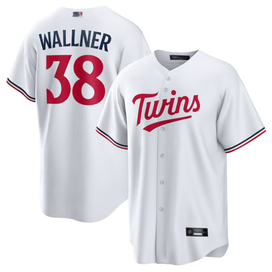 M.Twins #38 Matt Wallner Player White Home Replica Baseball Jerseys