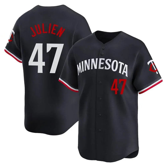 M.Twins #47 Edouard Julien Player Navy Home Replica Baseball Jerseys