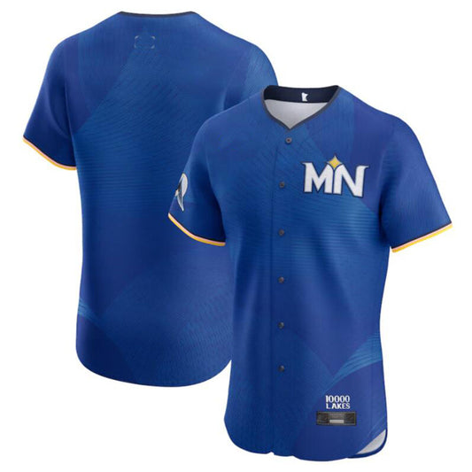 M.Twins Blank Player Royal City Connect Limited Elite Stitched Baseball Jerseys