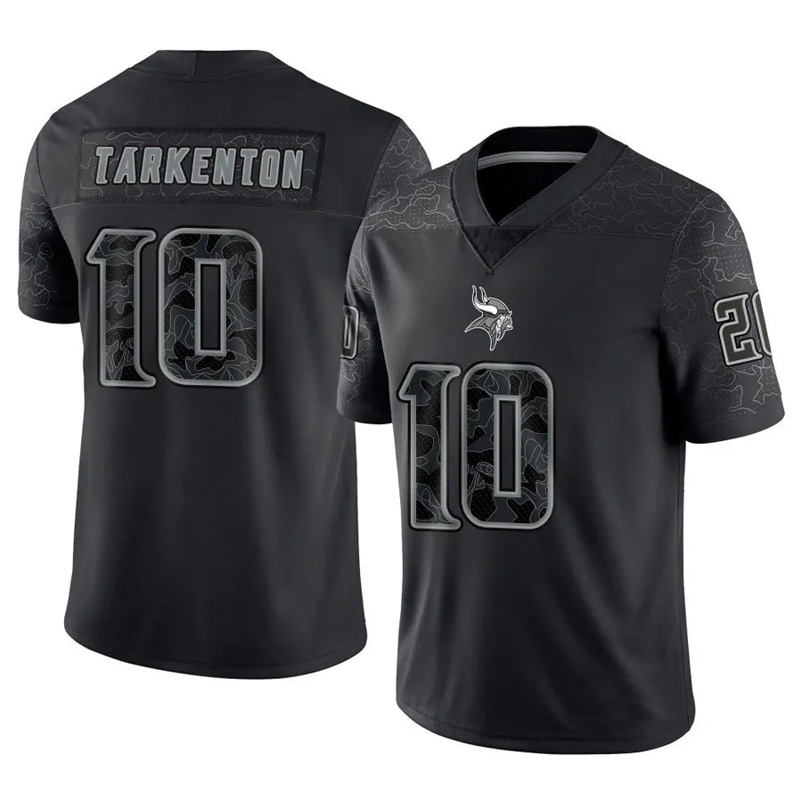 MN.Vikings #10 Fran Tarkenton Player Limited Black Impact Game Football Jerseys
