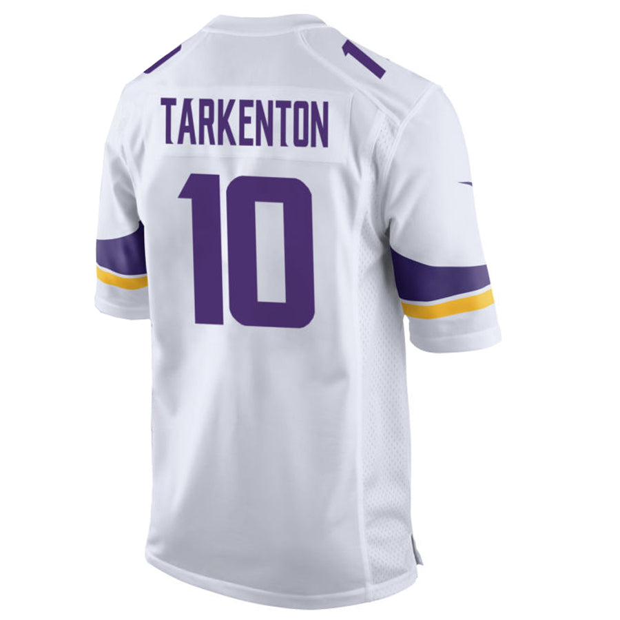 MN.Vikings #10 Fran Tarkenton Player White Home Game Football Jerseys