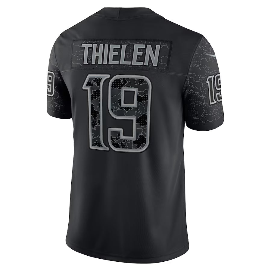 MN.Vikings #19 Adam Thielen Player Black RFLCTV Limited Football Jerseys