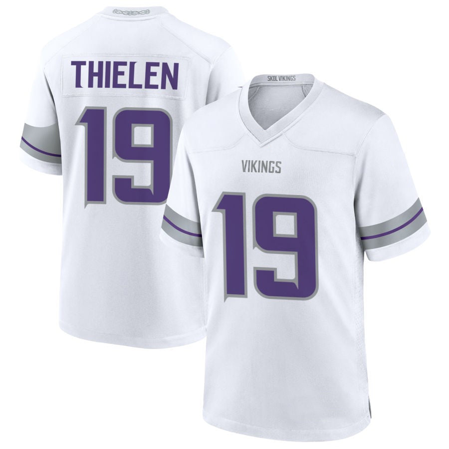 MN.Vikings #19 Adam Thielen Player White Alternate Football Jerseys