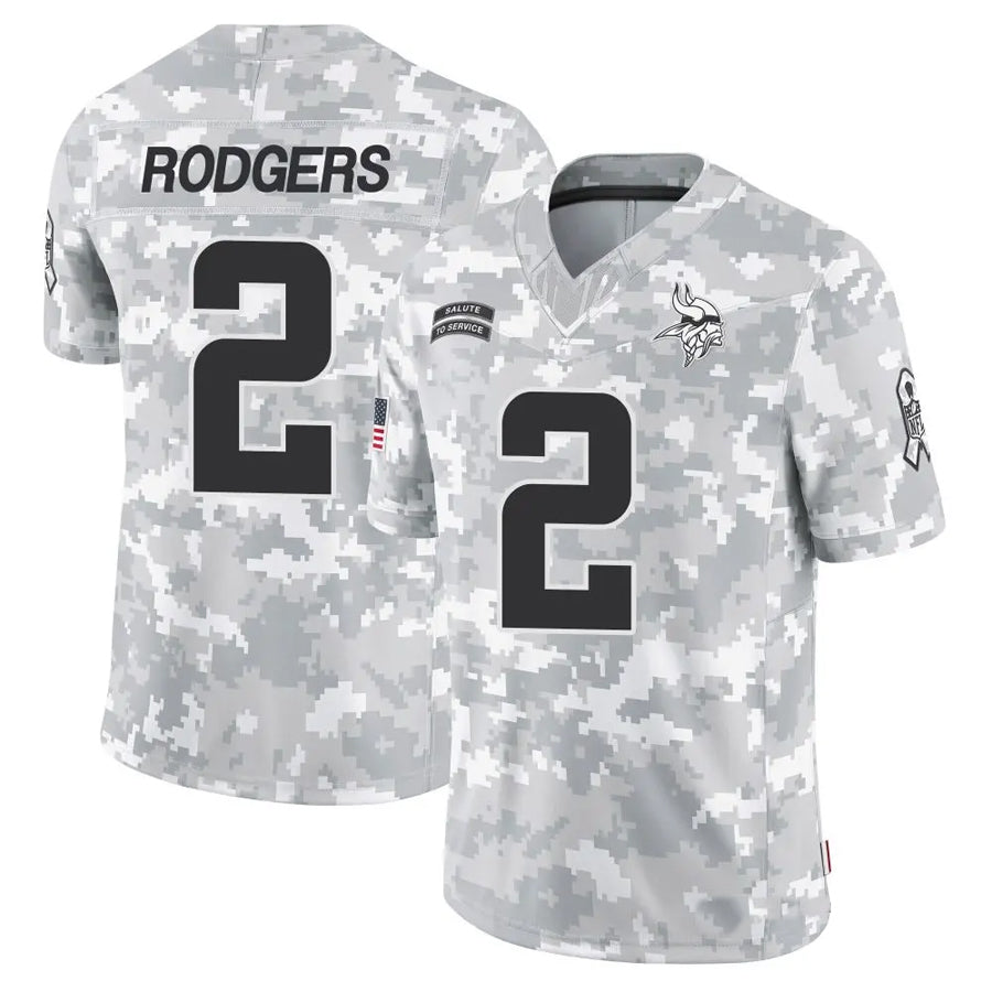 MN.Vikings #2 Isaiah Rodgers Player Arctic Camo Salute to Service Limited Football Jerseys
