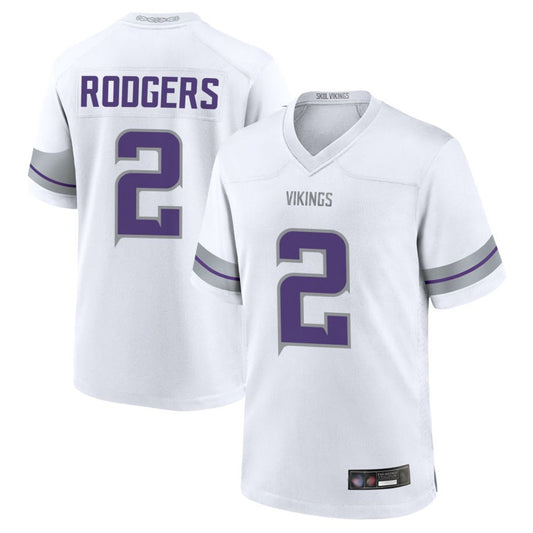 MN.Vikings #2 Isaiah Rodgers Player White Alternate Game Football Jerseys