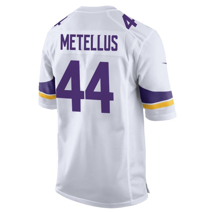 MN.Vikings #44 Josh Metellus Player White Home Game Football Jerseys