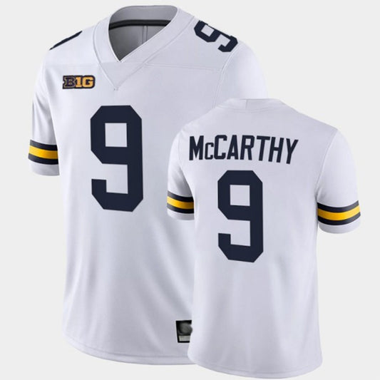 Michigan Wolverines College Football White J.J. McCarthy #9 Player Game Jerseys