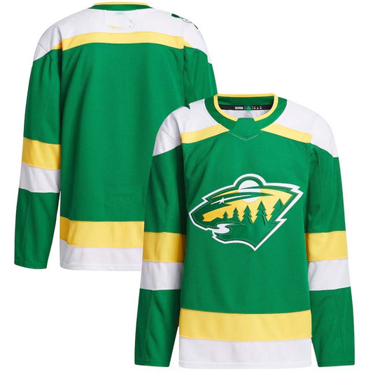 M.Wild Blank Player Game Hockey Jersey ��C Green Stitched American Hockey Jerseys