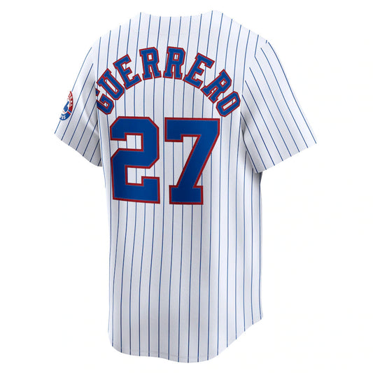 Montreal Expos #27 Vladimir Guerrero Player White Throwback Cooperstown Collection Limited Baseball Jerseys