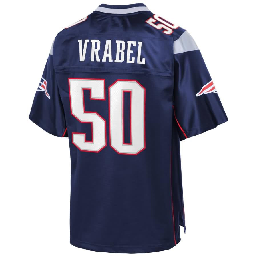 NE.Patriots #50 Mike Vrabel Player Navy Pro Line Retired Foothball Jerseys