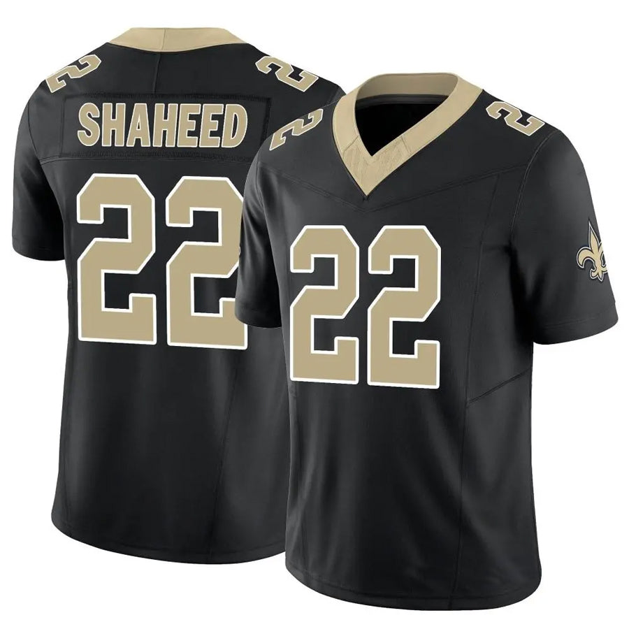 NO.Saints #22 Rashid Shaheed Player Black Vapor F.U.S.E. Limited Football Jerseys