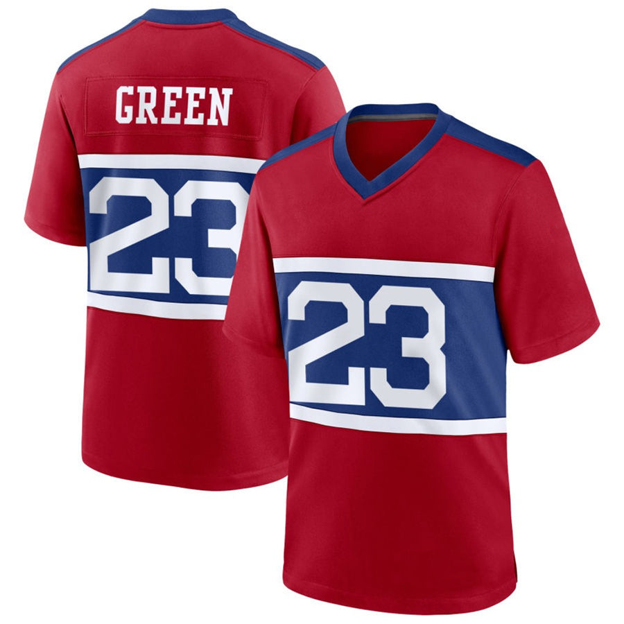 NY.Giants #23 Art Green Player Red Home Game Football Jerseys