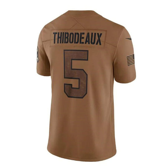 #5 Kayvon Thibodeaux Playre NY.Giants Brown Salute To Service Limited Football Jerseys