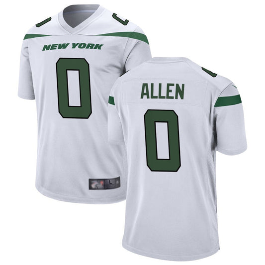 NY.Jets #0 Braelon Allen Player White Game Football Jerseys