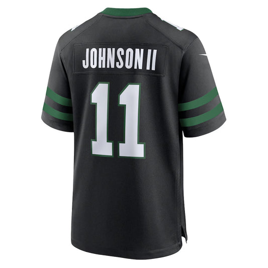 NY.Jets #11 Jermaine Johnson II Player Black Home Game Football Jerseys