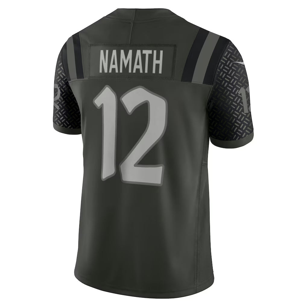 NY.Jets #12 Joe Namath Player Gotham Green Rivalries Collection Limited Football Jerseys