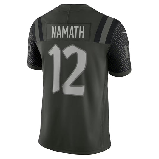 NY.Jets #12 Joe Namath Player Gotham Green Rivalries Collection Limited Football Jerseys