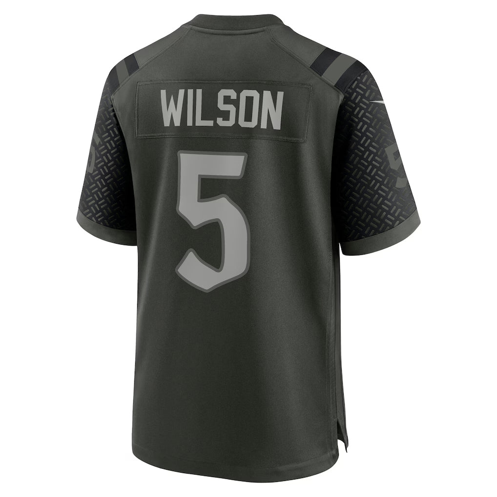 NY.Jets #5 Garrett Wilson Player Gotham Green Rivalries Collection Game Football Jerseys