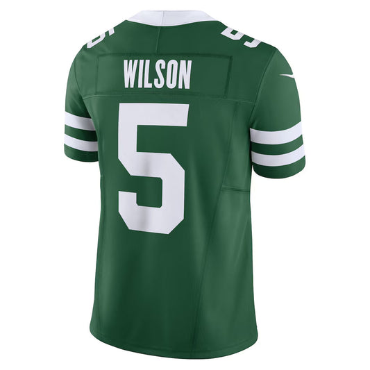 NY.Jets #5 Garrett Wilson Player Green Vapor F.U.S.E. Limited Football Jerseys