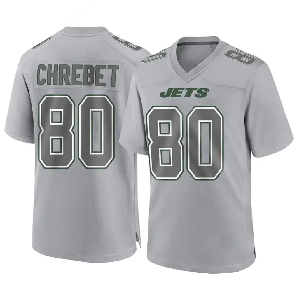 NY.Jets #80 Wayne Chrebet Player Gray Game Football Jerseys