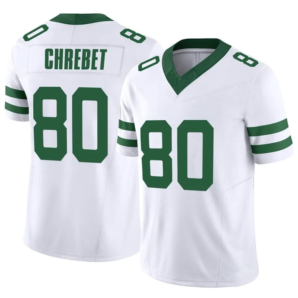 NY.Jets #80 Wayne Chrebet Player White Home Game Football Jerseys
