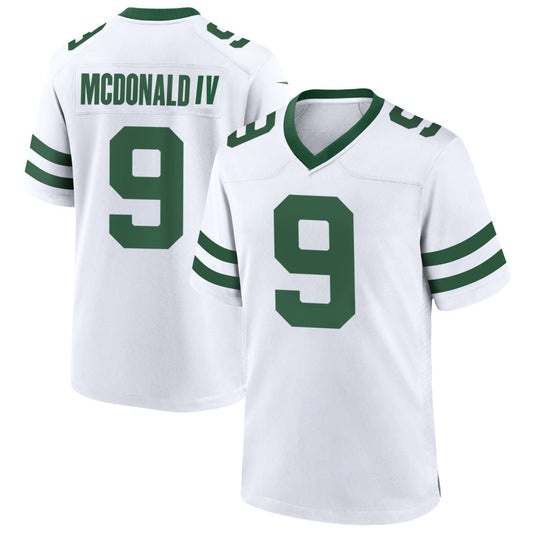 NY.Jets #9 Will McDonald IV Player White Home Game Football Jerseys