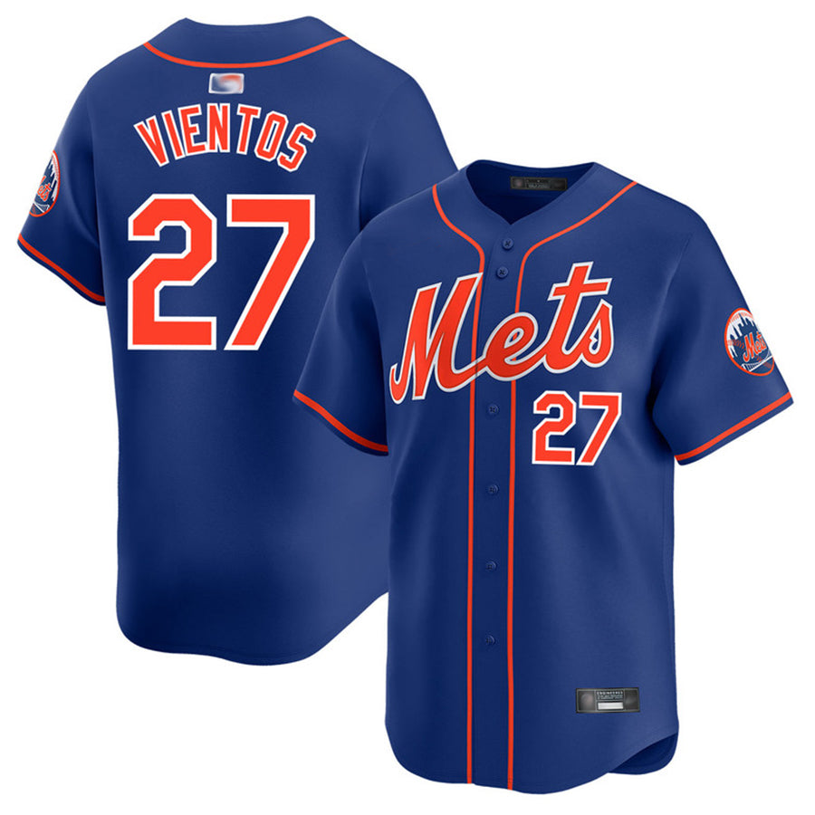 NY.Mets #27 Mark Vientos Player Royal Limited Baseball Jerseys