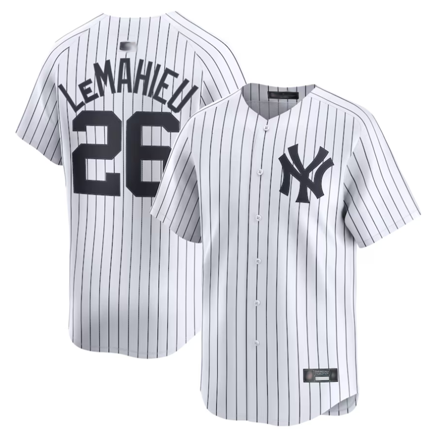 NY.Yankees #26 DJ LeMahieu White Home Limited Player Baeball Jerseys