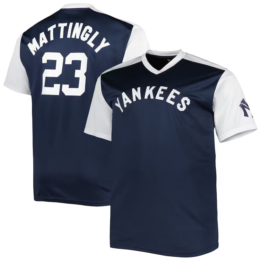 NY.Yankees #3 Don Mattingly Player Navy Cooperstown Replica Baseball Jerseys