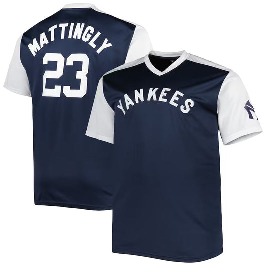 NY.Yankees #3 Don Mattingly Player Navy Cooperstown Replica Baseball Jerseys
