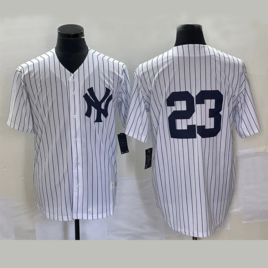 NY.Yankees #3 Don Mattingly Player White Replica Baseball Jerseys