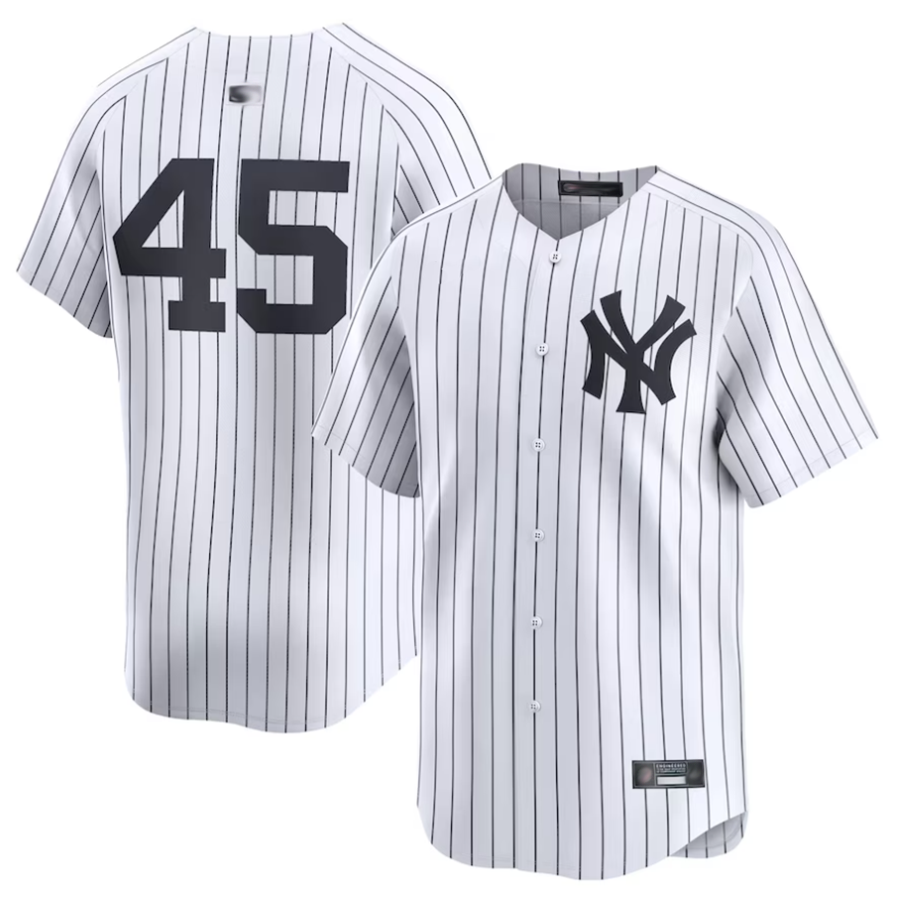 NY.Yankees #45 Gerrit Cole Player White Home Limited Baseball Jerseys