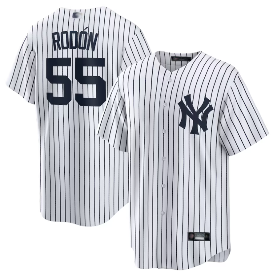 NY.Yankees #55 Carlos Rodon Player White Home Baseball Jerseys